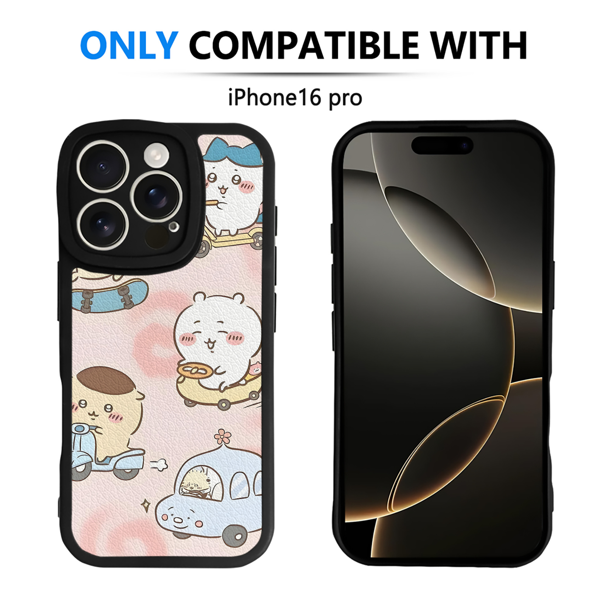 （画像用） ちいかわ Chii-kawa 【iPhone 16シリーズ対応】シリコンスマホケース（レザー調） 材質：シリコン